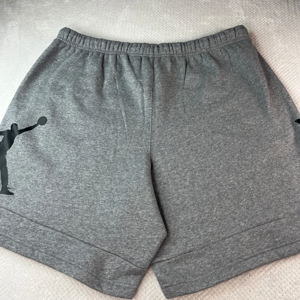 Jordan Jumpman Fleece Shorts Carbon Heather Grey‎ MJ Graphic CK6707-091 Mens 2XL